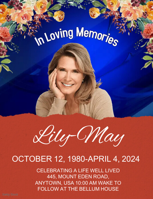 Funeral Flyer template