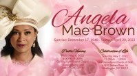 Funeral Flyer Digital Display (16:9) template