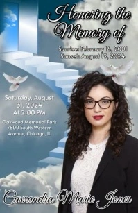 Funeral Flyer Tabloid template