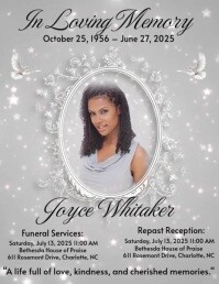 Funeral Flyer template