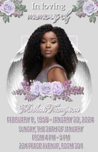 Funeral Flyer Tabloid template