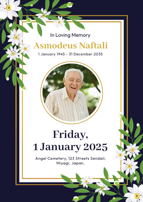 Funeral Flyer Template