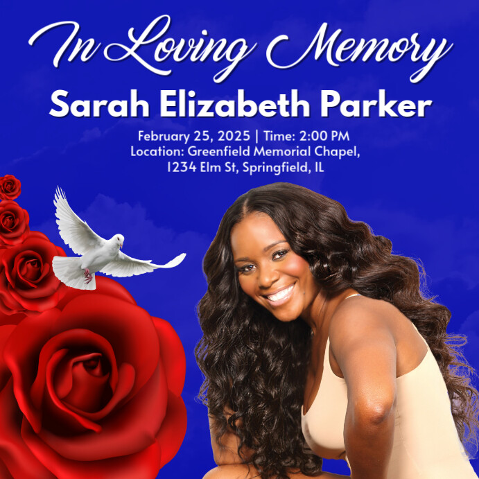 Funeral Flyer Memorial Flyer Template PosterMyWall