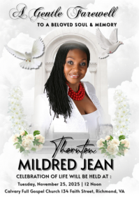 Funeral Flyer Memorial Flyer A2 template