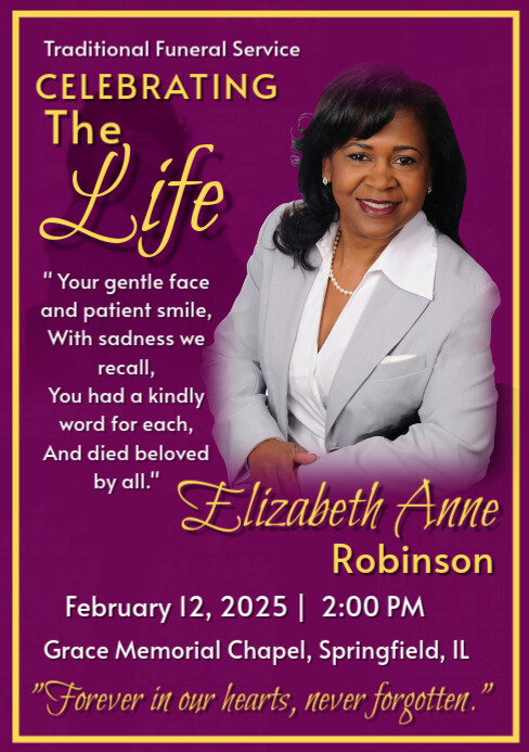 Funeral Flyer Memorial Flyer A5 template