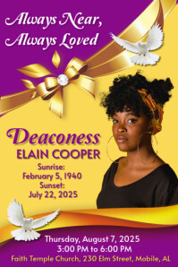 Funeral Flyer Memorial Flyer Poster template