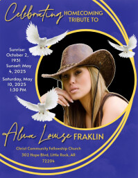 Funeral Flyer Memorial Flyer template