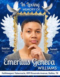 Funeral Flyer Memorial Flyer template
