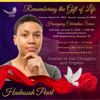 Funeral Flyer Memorial Flyer Square (1:1) template