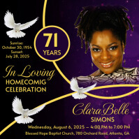 Funeral Flyer Memorial Flyer Instagram Post template