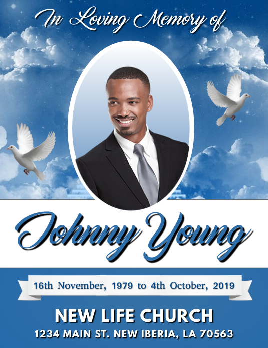 Copy of FUNERAL FLYER TEMPLATE PosterMyWall