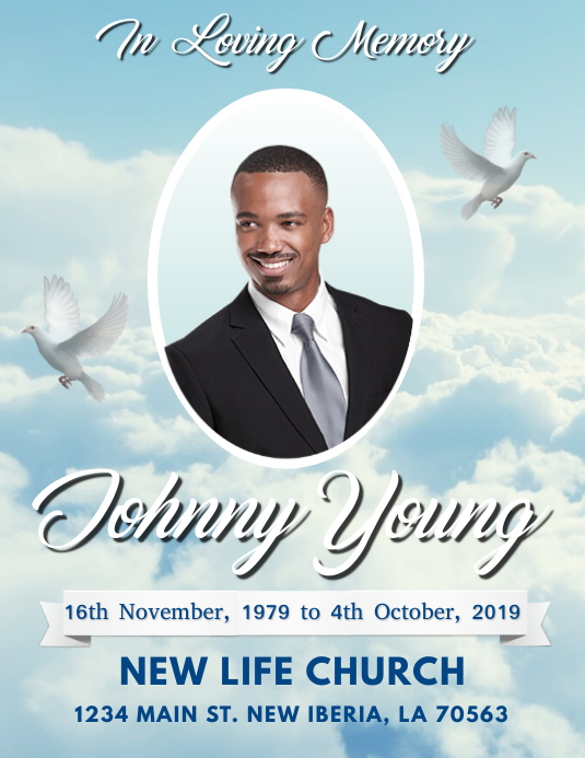 FUNERAL FLYER TEMPLATE PosterMyWall