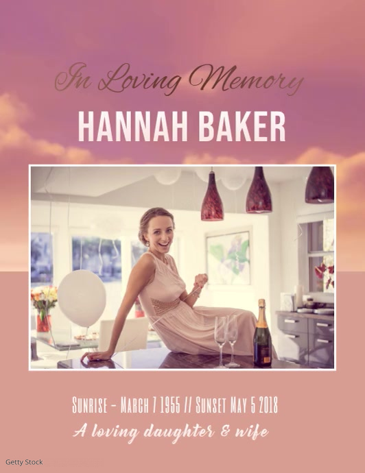 Funeral flyer video Template PosterMyWall