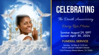 funeral flyers Twitter Post template