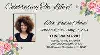 funeral flyers Twitter Post template