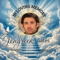 Funeral Instagram Post template