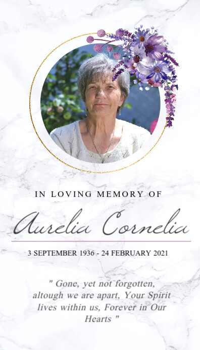Memorial Card Layout Funeral Memorial Card Design Template | PosterMyWall