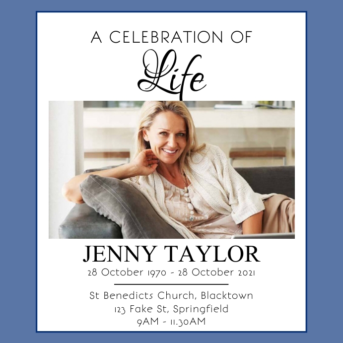 Copy of Funeral Notice Poster PosterMyWall