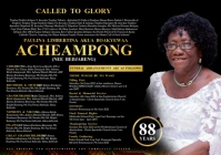 Funeral Poster Design Template A2