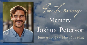 Blue Memorial Tribute Facebook Shared Image Template