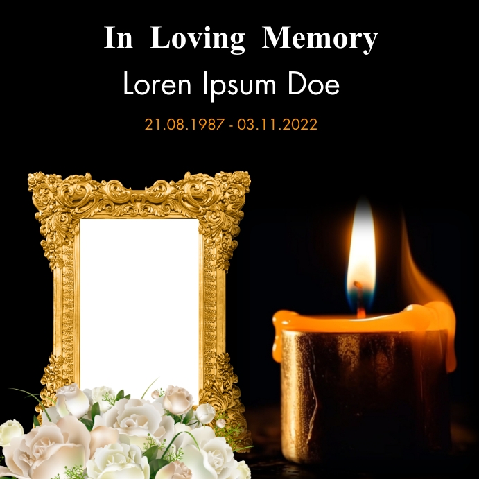 funeral poster Templat PosterMyWall