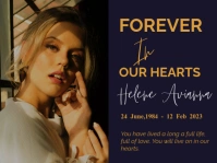 funeral poster flyer design Presentation template