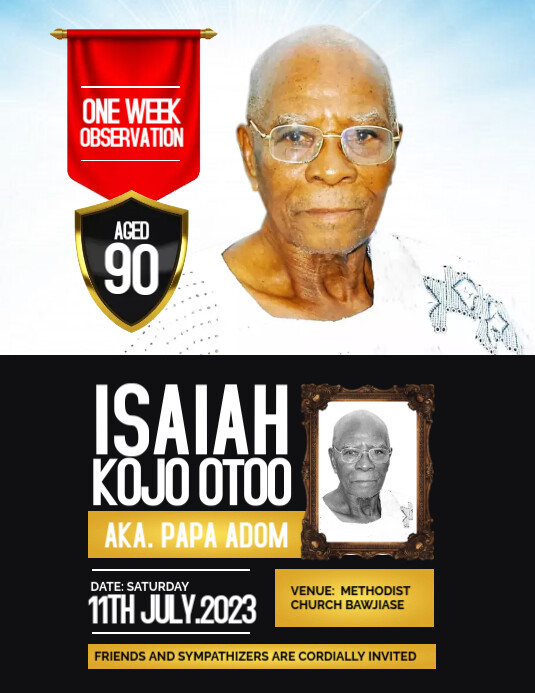 Funeral Poster Templates PosterMyWall