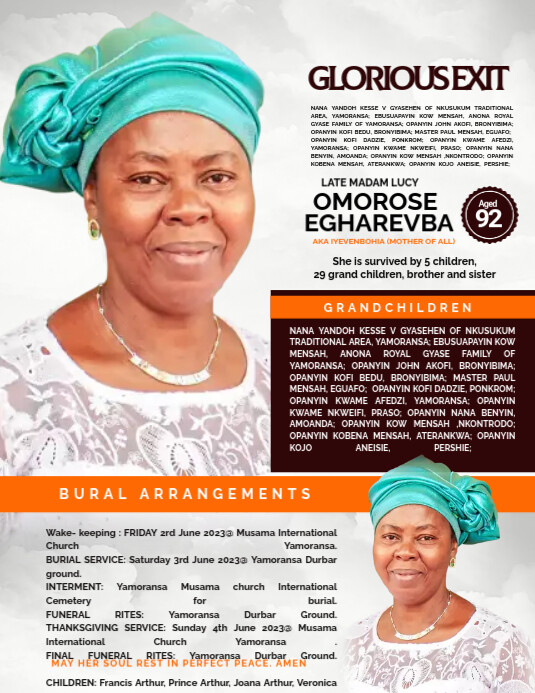 Funeral Poster Templates PosterMyWall