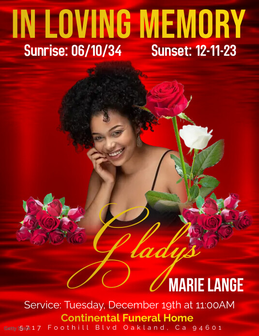 Funeral Program, In Loving Memory Pamflet (VSA Brief) template