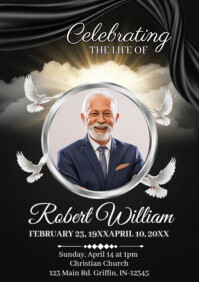 Funeral Program A2 template
