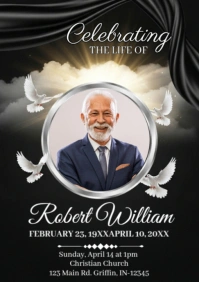 Funeral Program A2 template