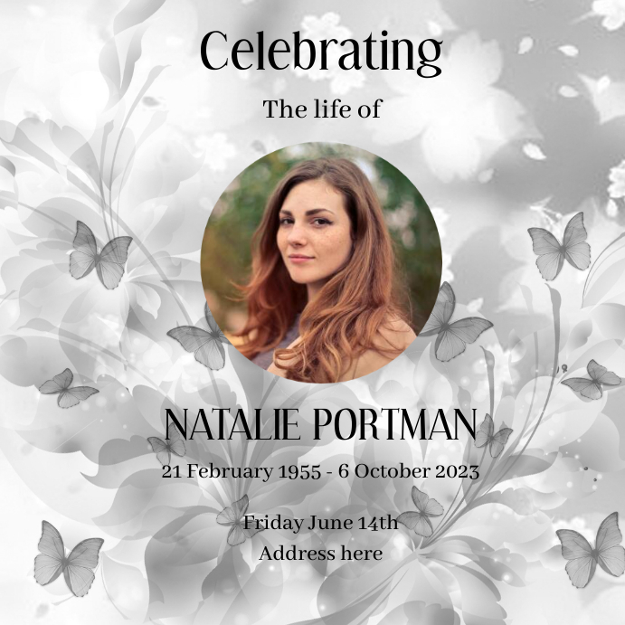 Funeral Program card Template instagram post | PosterMyWall