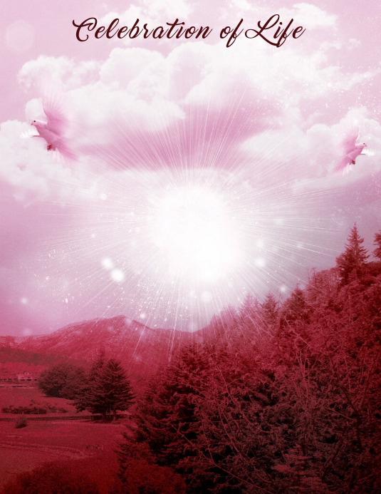 Copy of Funeral Program Cover | PosterMyWall