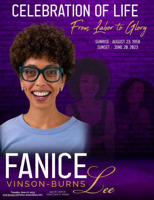 Funeral Program Cover Template | PosterMyWall