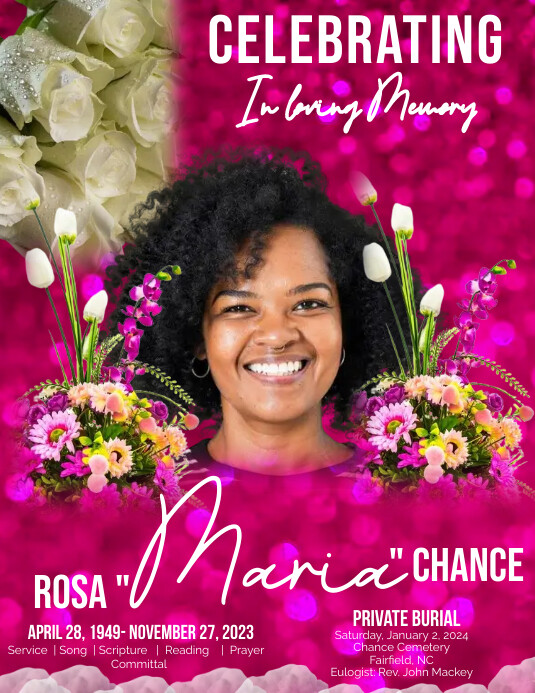 Funeral Program Cover Template | PosterMyWall