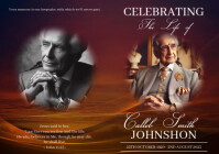 Funeral Program Cover page Design A3 template