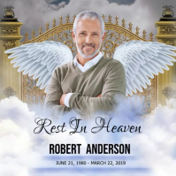 Funeral Rest in heaven instagram video template