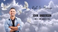 Funeral Rest In Heaven  video Digital Display (16:9) template