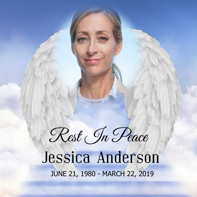 Funeral Rest In Peace Template PosterMyWall Funeral Rest In Peace Template PosterMyWall