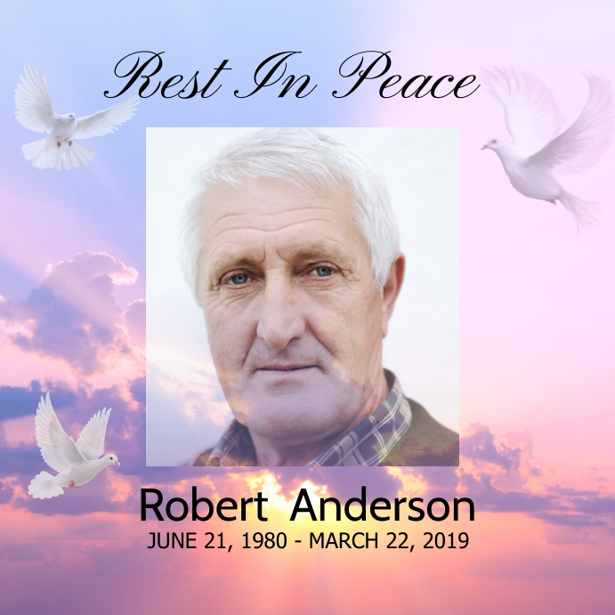 Funeral Rest In Peace Template PosterMyWall