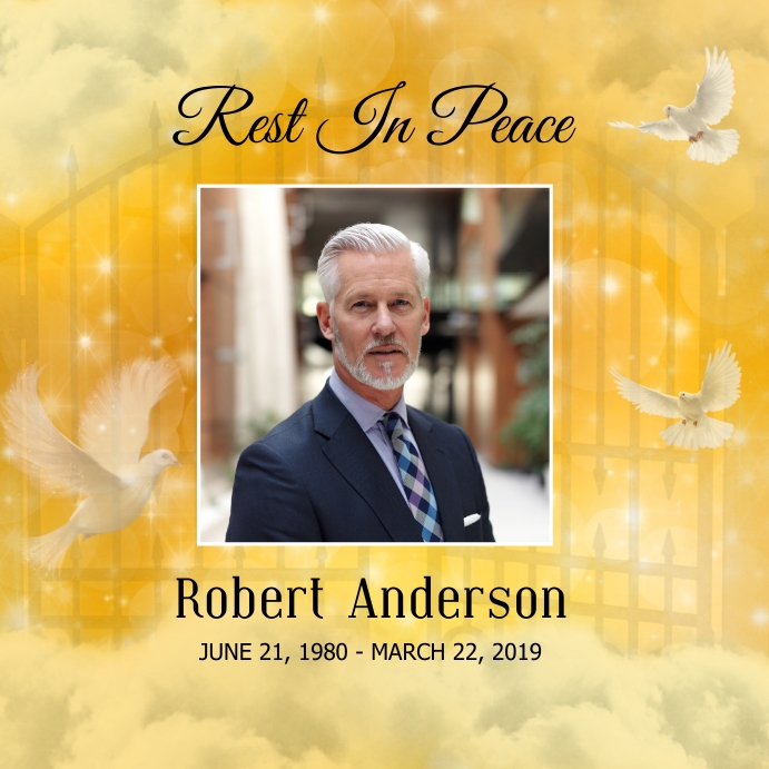 Funeral Rest In Peace Template PosterMyWall