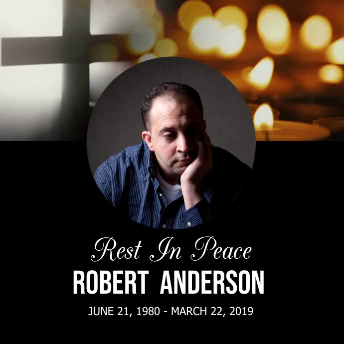 Funeral Rest In Peace Template PosterMyWall