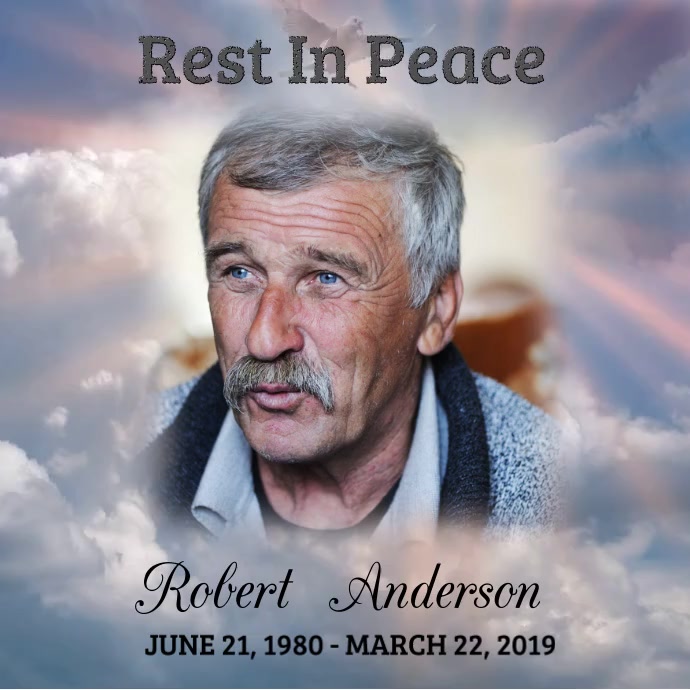 Funeral Rest In Peace Template PosterMyWall