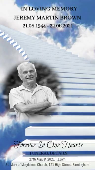 Copy of Funeral RIP Video Template | PosterMyWall