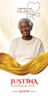 Funeral Roll Up banner template