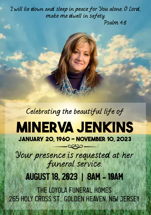 Funeral Service Announcement Template | PosterMyWall