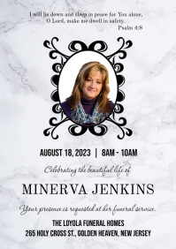 Funeral Service Announcement Template | PosterMyWall