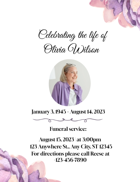 FUNERAL SERVICES AND MEMORIAL SERVICE FLYERS Template PosterMyWall FUNERAL SERVICES AND MEMORIAL SERVICE FLYERS Template PosterMyWall