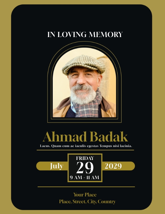 FUNERAL SERVICES AND MEMORIAL SERVICE FLYERS Template PosterMyWall