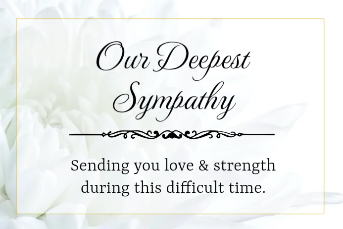 Funeral Sympathy Card Labels Template | PosterMyWall